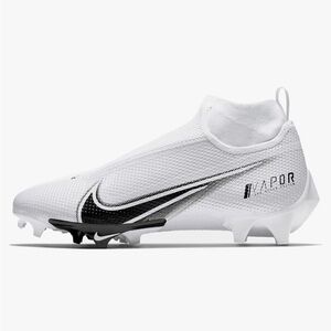 Nike White and Black Vapor Junior Football Cleats